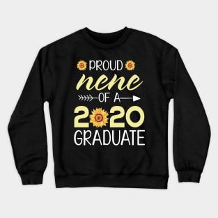 Sunflowers Proud Nene Of A 2020 Graduate Senior Student Happy Class Of School Last Day Of School Crewneck Sweatshirt